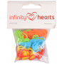 Infinity Hearts Maskemarkører Ass. farger 22mm - 50 stk