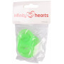 Infinity Hearts Smokkesnor Adapter Grønn 5x3cm - 5 stk