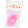 Infinity Hearts Smokkekjede Adapter Rosa 5x3cm - 5 stk