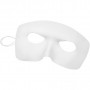 Maske, hvit, H: 12 cm, B: 17 cm, 12 stk./ 1 pk.
