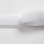 Borrelåsbånd, B: 20 mm, 5 m, hvit