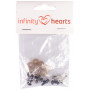 Infinity Hearts Sikkerhetsøyne/Amigurumi øyne Klar 8mm - 5 par