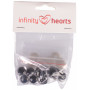 Infinity Hearts Sikkerhetsøyne/Amigurumi øyne Klar 18mm - 5 par