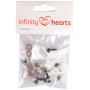 Infinity Hearts sikkerhetsøyne/Amigurumi øyne Grønn 8mm - 5 par