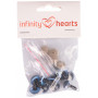 Infinity Hearts Sikkerhedsøyne/Amigurumi øyne Blå 14mm - 5 par