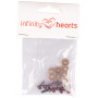 Infinity Hearts Sikkerhetsøyne/Amigurumi øyne Hvit 8mm - 5 par