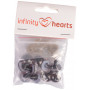 Infinity Hearts sikkerhetsøyne/Amigurumi øyne Brun 16mm - 5 par