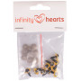 Infinity Hearts sikkerhetsøyne/Amigurumi øyne Gul 10mm - 5 par