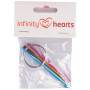 Infinity Hearts Heklenåler Nøkkelring 3-5mm 3 størrelser