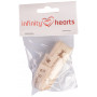 Infinity Hearts Stoffbånd/Labels bånd Handmade ass. figurer 15mm - 3 meter