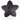 Infinity Hearts Seleklips Silikon Stjerne Svart 5x5cm - 1 stk