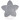 Infinity Hearts Seleklips Silikon Stjerne Grå 5x5cm - 1 stk