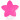 Infinity Hearts Seleklips Silikon Stjerne Cerise 5x5cm - 1 stk