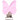 Infinity Hearts Seleklips Silikon Sommerfugl Rosa 3,5x3,8cm - 1 stk
