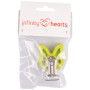 Infinity Hearts Seleklips Silikon Sommerfugl Grønn 3,5x3,8cm - 1 stk