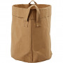 Oppbevaringspose, lys brun, H: 20 cm, dia. 19,5 cm, 350 g, 1 stk.