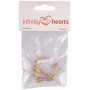 Infinity Hearts Elf Glasses/Doll Glasses Metal Gold 25mm - 5 stk.