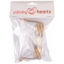 Infinity Hearts Elf Glasses/Doll Glasses Metal Gold 100mm - 5 stk.