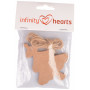 Infinity Hearts Til Og Fra Kort Juletre Papp Brun 9x7cm - 10 stk