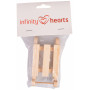 Infinity Hearts Nissekjelke Tre 10x5x2,5cm - 1 stk