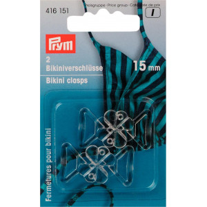 Prym Bikinihekter/Bikinils Plast Transparent 15mm - 2 sett
