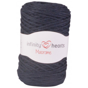  Infinity Hearts Macrome Garn 19 Marineblå