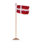  Strikket Dannebrogsflagg av Rito Krea - Flagg Strikkeoppskrift 8x12cm