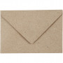 Resirkulert konvolutt, natur, konvolutt str. 7,8x11,5 cm, 120 g, 50 stk./ 1 pk.
