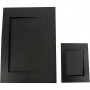 Passepartoutrammer, svart, str. A4+A6 , 180 g, 2x60 stk./ 1 pk.