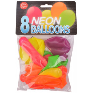 Bilde av Bini Balloons Ballonger Neon Ass. Farger Ø26cm - 8 Stk