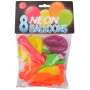Bini Balloons Ballonger Neon Ass. farger Ø26cm - 8 stk