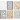 Blondekartong i blokk, svart, natur, grå, hvit, A6, 104x146 mm, 200 g, 24 stk./ 1 pk.