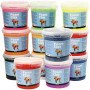 Foam Clay® , ass. farger, Innhold kan variere , 12x560 g/ 1 pk.