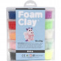 Foam Clay®, ass. farger, glitter, 10x35g