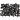 Rocaillesperler, svart, dia. 4 mm, str. 6/0 , hullstr. 0,9-1,2 mm, 500 g/ 1 pk.