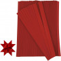 Stjernestrimler rød 45cm 15mm diameter 6,5cm - 500 stk.