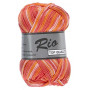 Lammy Rio Garn Print 629 Rød/Rosa/Orange 50 gram