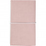 Kalender, rosa, str. 10x18x1,5 cm, elastisk lukking, 1 stk.