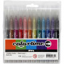 Colortime glittertusj, strektykkelse: 4,2 mm, ass. farger, 12 stk.