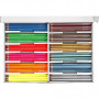 Colortime Fargeblyanter, metallic farger, neonfarger, L: 17,45 cm, mine 3 mm, 144 stk./ 1 pk.