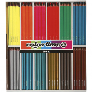 Bilde av Colortime Fargeblyanter, Metallic Farger, Neonfarger, L: 17,45 Cm, Min