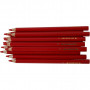 Fargeblyanter, rød, L: 17,45 cm, mine 5 mm, JUMBO, 12 stk./ 1 pk.