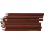 Fargeblyanter, brun, L: 17,45 cm, mine 5 mm, JUMBO, 12 stk./ 1 pk.