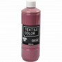 Tekstilfarge, mørk rosa, 500 ml/ 1 fl.
