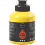 Akrylmaling, primær gul, halvblank, transparent, 500 ml/ 1 fl.