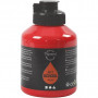Akrylmaling, cadmium rød, halvblank, transparent, 500 ml/ 1 fl.