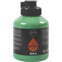 Akrylmaling, medium green, halvblank, dekkende, 500 ml/ 1 fl.