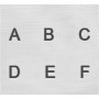 Pregestempler, Store bokstaver, str. 3 mm, Skrifttype: Sans Serif , 27 stk./ 1 sett