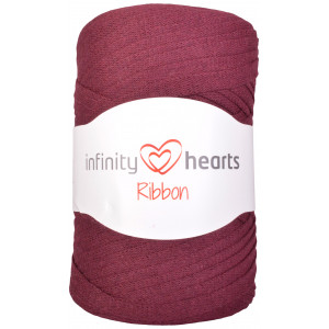  Infinity Hearts Ribbon Stoffgarn 30 Bordeaux Rød