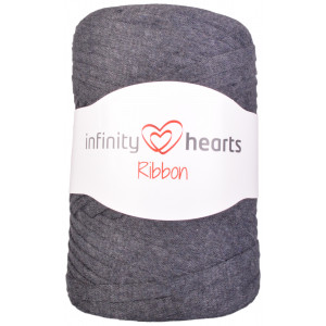  Infinity Hearts Ribbon Stoffgarn 07 Koksgrå